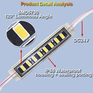 DC24V Energy Efficient IP68 Outdoor Waterproof LED Module Light